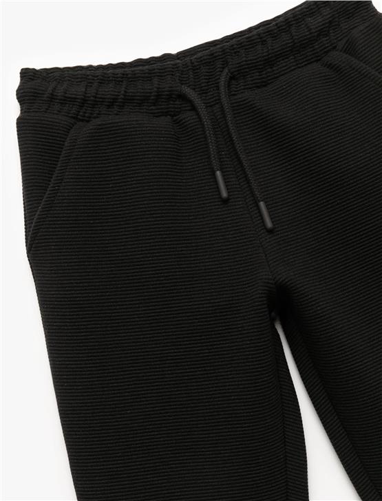 Koton K26 6Wkb40075Tk 999 Sıyah Erkek Cocuk Pamuk Jersey Esofman Altı