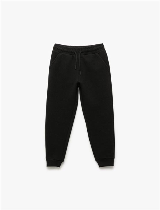 Koton K26 6Wkb40075Tk 999 Sıyah Erkek Cocuk Pamuk Jersey Esofman Altı