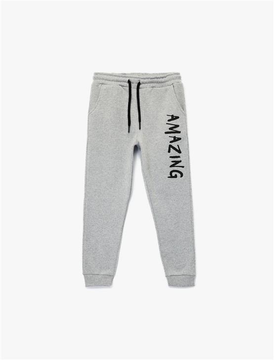 Koton K26 6Wkb40100Tk 910 Gri Erkek Çocuk Jersey Eşofman Altı