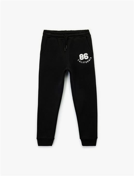 Koton K26 6Wkb40101Tk 999 Siyah Erkek Cocuk Pamuk Jersey Esofman Altı