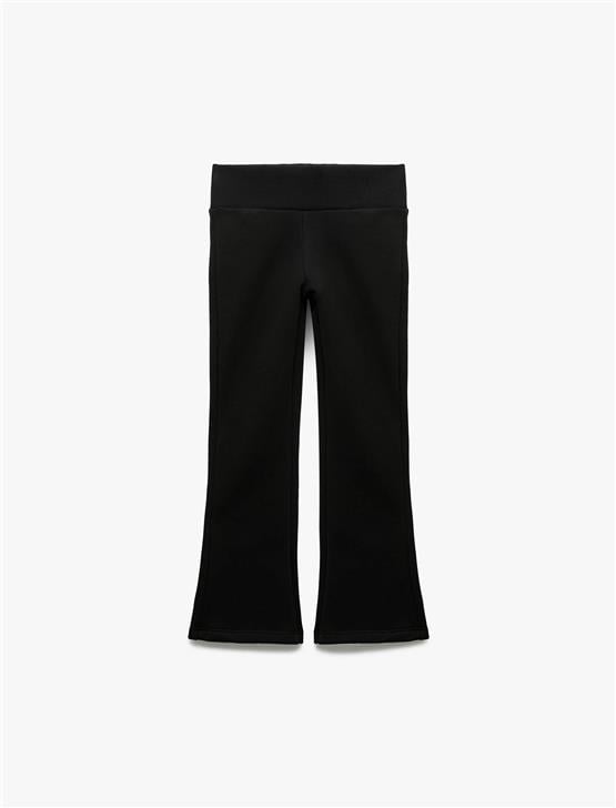 Koton K26 6Wkg40097Ak 999 Sıyah Kız Cocuk Pamuk Jersey Pantolon