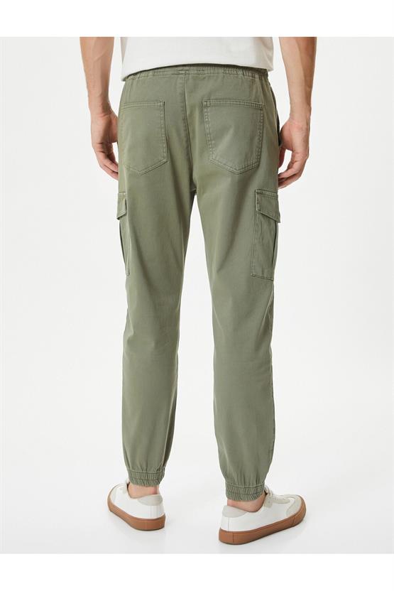 Koton 4Sam40005Hw 898 Haki Erkek Pamuk Dokuma Pantolon