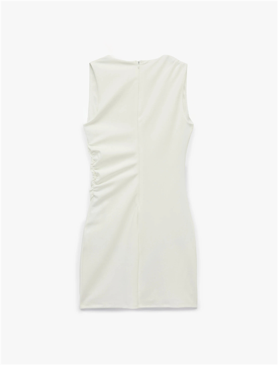 Koton Y26 6Sak80001Pk 000 Beyaz Kadın Jersey Elbise