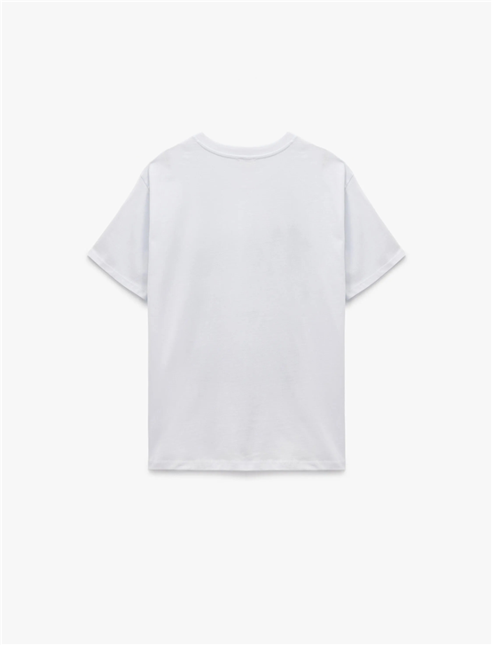 Koton Y26 6Sal10077Ik 010 Ekru Kadın Jersey Kısa Kol T-shirt