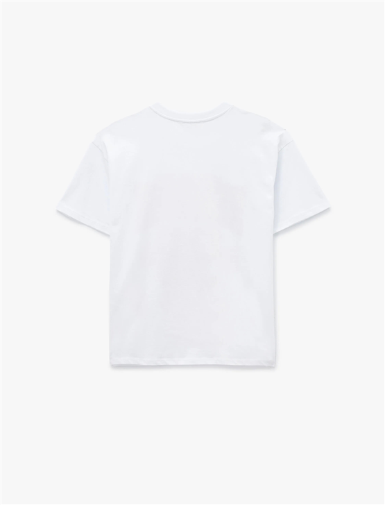Koton Y26 6Sal10084Ik 010 Ekru Kadın Jersey Kısa Kol T-shirt