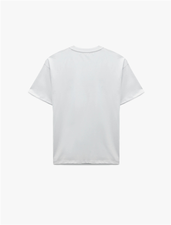Koton Y26 6Sal10096Ik 010 Ekru Kadın Jersey Kısa Kol T-shirt