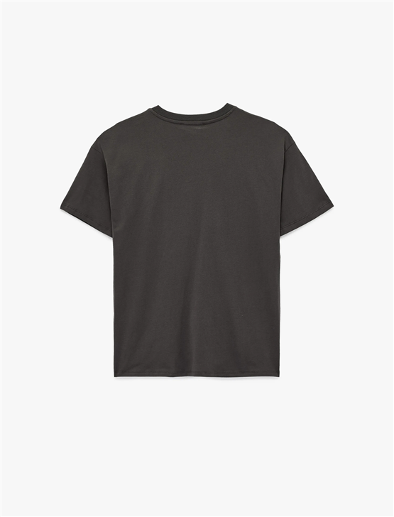 Koton Y26 6Sal10107Ik 927 Antrasıt Kadın Jersey Kısa Kol T-shirt