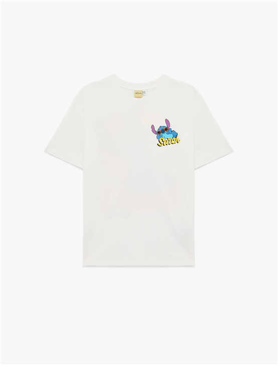 Koton Y26 6Sal10115Ik 010 Ekru Kadın Jersey Kısa Kol T-shirt