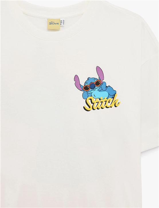 Koton Y26 6Sal10115Ik 010 Ekru Kadın Jersey Kısa Kol T-shirt