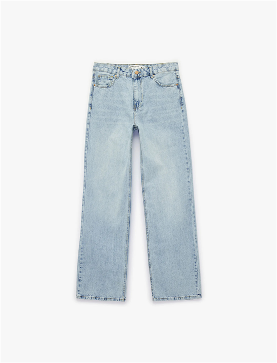 Koton Y26 6Sal40009Md Lgt Açık İndigo Kadın Denim Pantolon