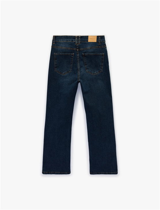 Koton Y26 6Sal40013Md Drk Koyu İndigo Kadın Denim Pantolon