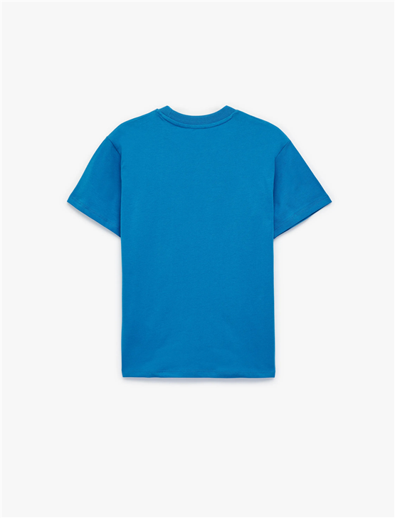 Koton Y26 6Skb10067Tk 704 Lacivert Erkek Çocuk Jersey Kısa Kol T-Shirt
