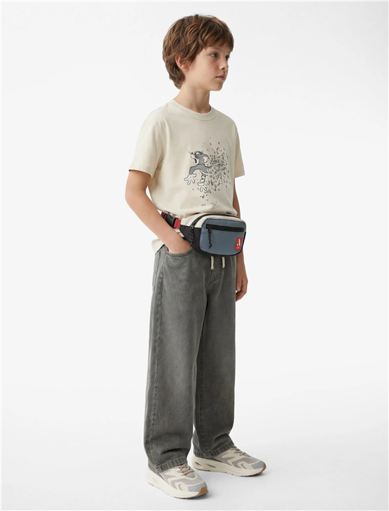 Koton Y26 6Skb10100Tk 010 Ekru Erkek Çocuk Jersey Kısa Kol T-Shirt