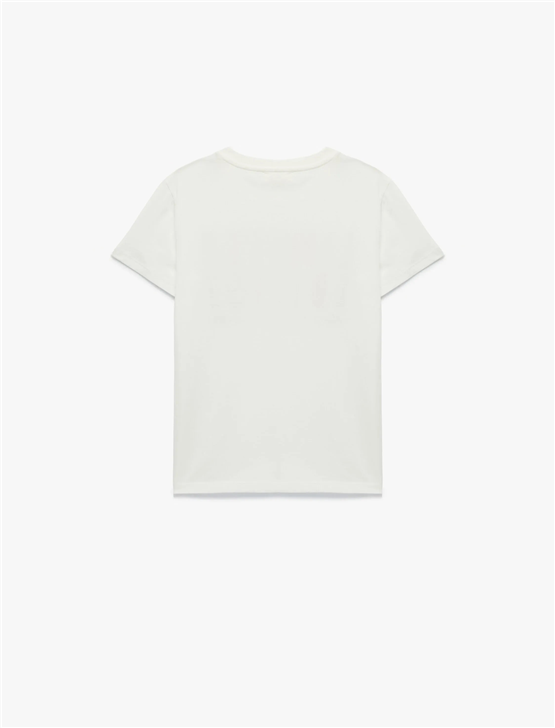 Koton Y26 6Skb10151Tk 010 Ekru Erkek Çocuk Jersey Kısa Kol T-Shirt