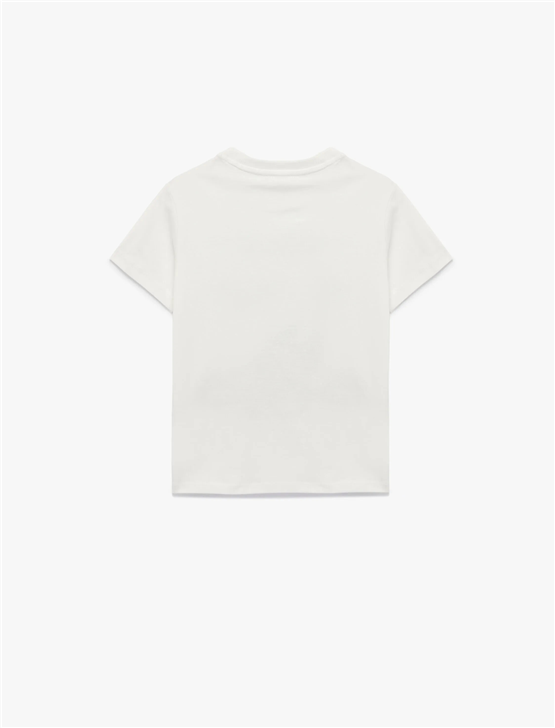 Koton Y26 6Skb10172Tk 010 Ekru Erkek Çocuk Jersey Kısa Kol T-Shirt