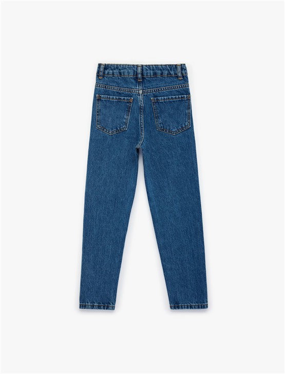 Koton Y26 6Skb40010Td Dın Dark İndigo Erkek Çocuk Denim Pantolon