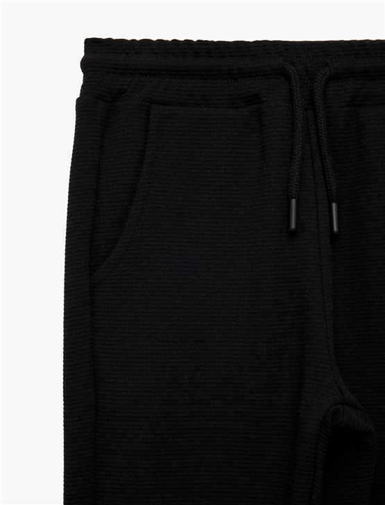 Koton Y26 6Skb40035Tk 999 Siyah Erkek Çocuk Jersey Eşofman Tek Alt