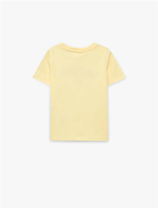 Koton Y26 6Smb10009Tk 152 Sarı Erkek Bebek Jersey Kısa Kol T-Shirt