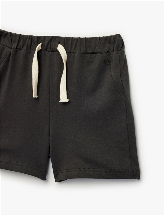 Koton Y26 6Smb40006Tk 931 Antrasıt Erkek Bebek Jersey Short