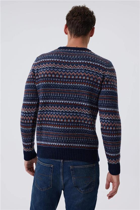 Lee Cooper K24 241035 2501 Lacivert Revers Erkek Kazak