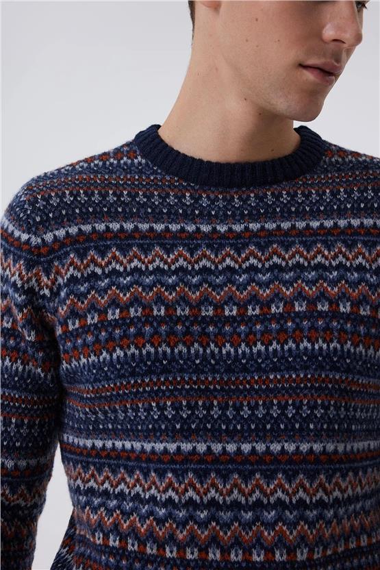 Lee Cooper K24 241035 2501 Lacivert Revers Erkek Kazak