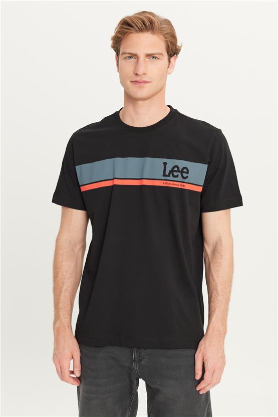 Lee L211918001 Siyah Erkek T-shirt