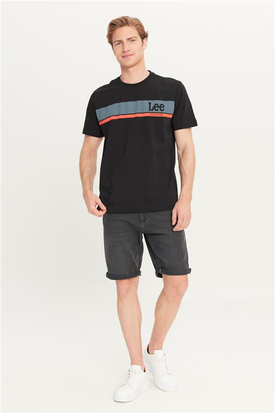 Lee L211918001 Siyah Erkek T-shirt