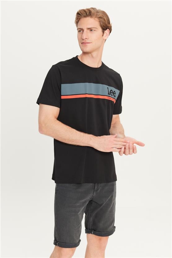 Lee L211918001 Siyah Erkek T-shirt
