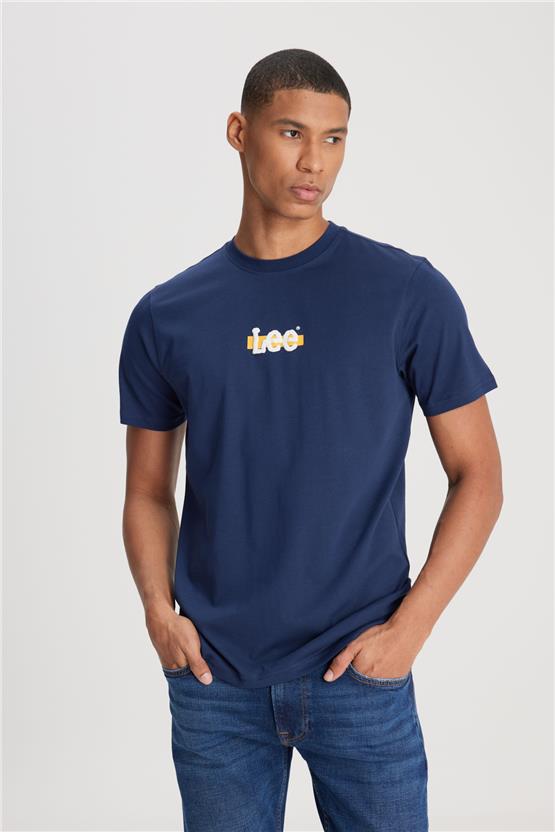Lee L241521 410 Navy Erkek T-Shırt