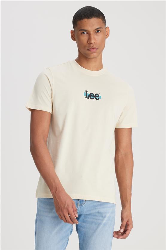 Lee L241521 614 Beıge Erkek T-Shırt