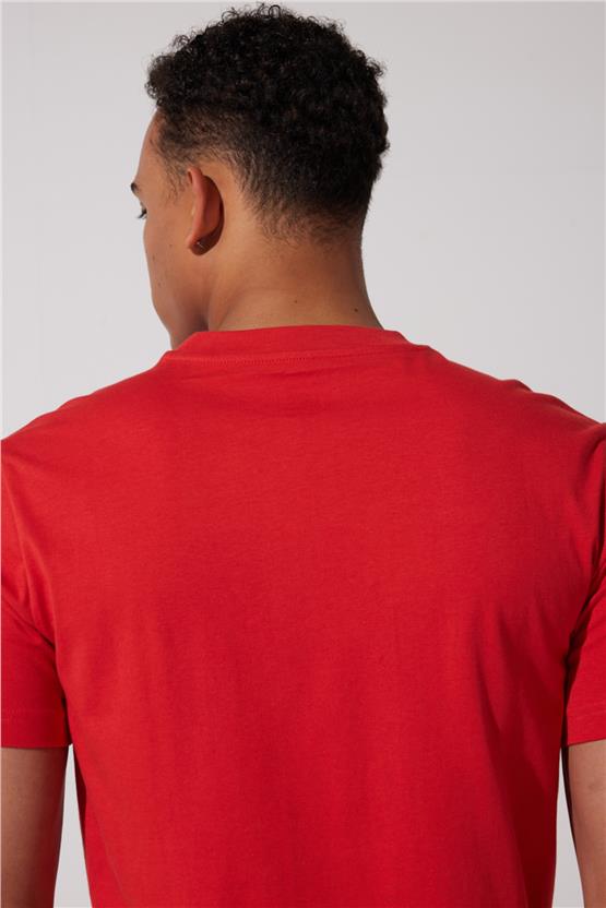 Lee L60Ufq 512 Çoral Erkek Regular Bisiklet Yaka T-Shirt