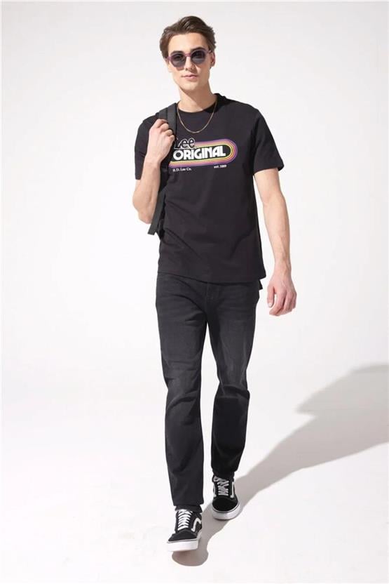 Lee L733011Ev Pıtch Siyah Erkek Austın Denim Jean Pantolon