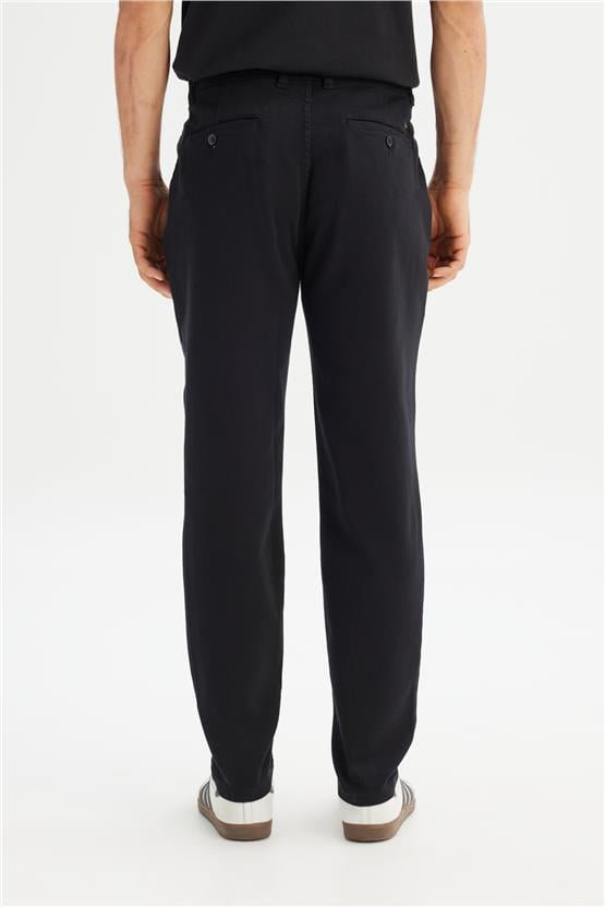 Lee Lm0400001 001 Black Erkek Regular Normal Bel Dar Paca Orme Chıno Jogger Pantolon