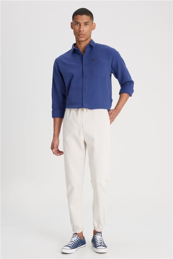 Lee Lm04009 013 Stone Erkek Regular Lastıklı Jogger Orme Pantolon