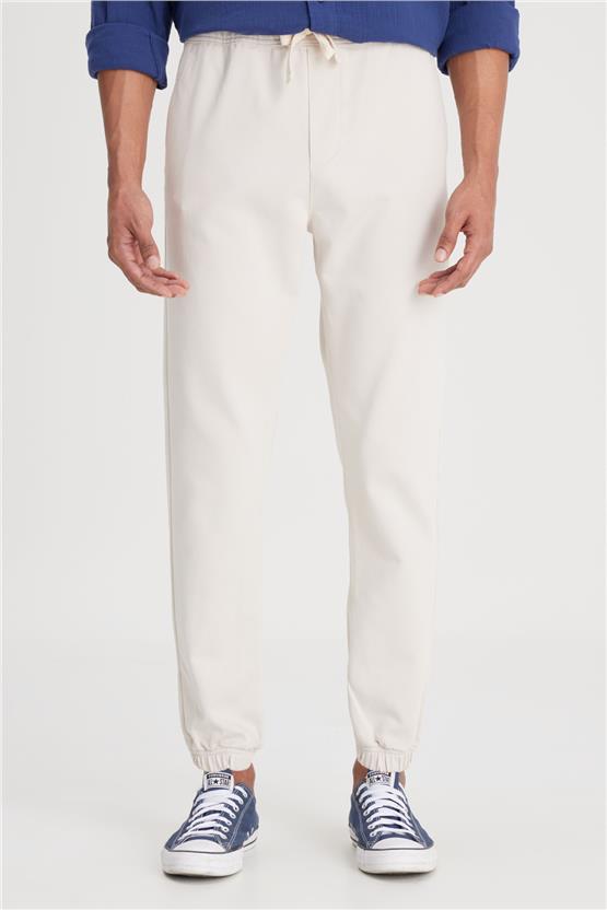 Lee Lm04009 013 Stone Erkek Regular Lastıklı Jogger Orme Pantolon