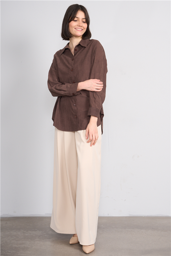 Lefon 031641 Taş Pervazlı Çift Pile Pantolon 36-42