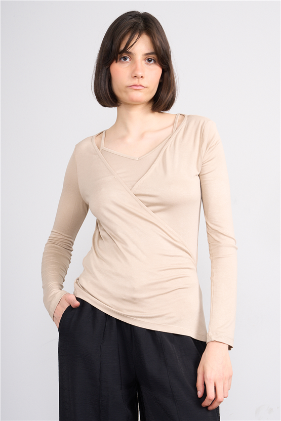 Lefon 071869 Taş İçli Dışlı Bluz 36-42