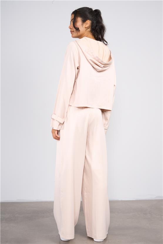 Lefon Y25 220337 Tas Kadın Kapusonlu Ust Ve Pantolon Takım