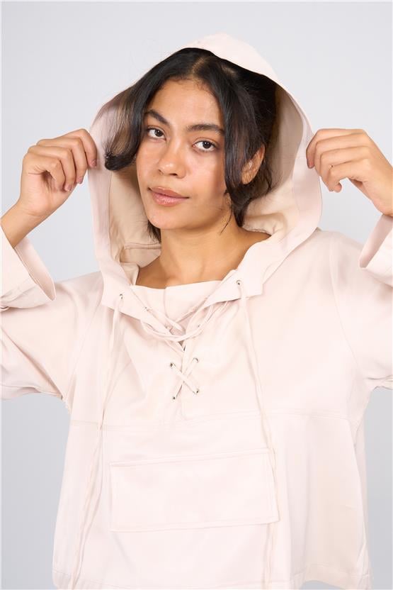 Lefon Y25 220337 Tas Kadın Kapusonlu Ust Ve Pantolon Takım