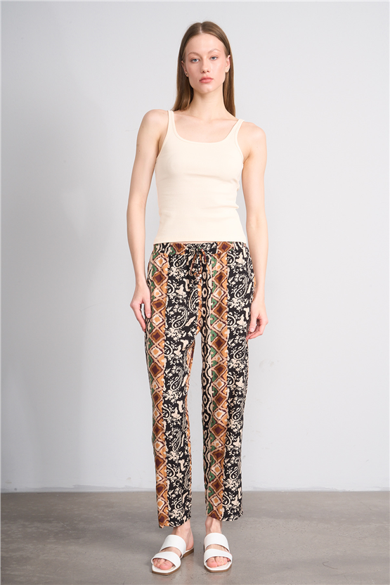 Lefon Y26 071693-K Krem Kadın Acık Yaka Kaşkorse Crop ( Askılı Crop Atlet)