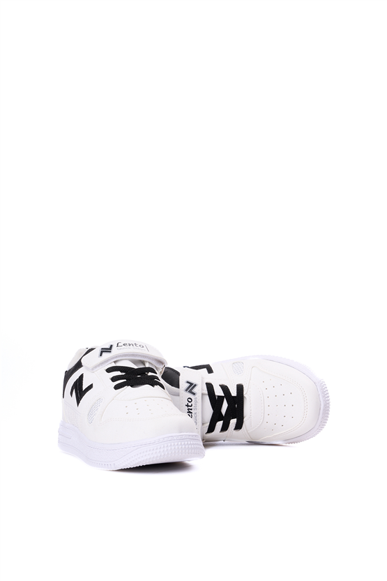 Lento A37 Beyaz Siyah Erkek Filet Ayakakbı