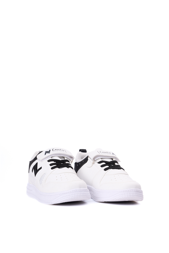 Lento A37 Beyaz Siyah Erkek Filet Ayakakbı