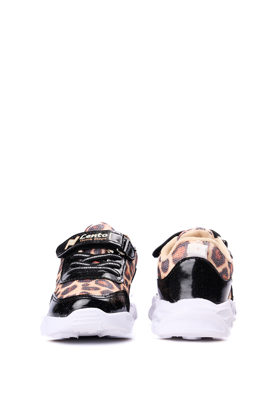 Lento A39 Sıyah Leopar Kız Ptk Ayakkabı