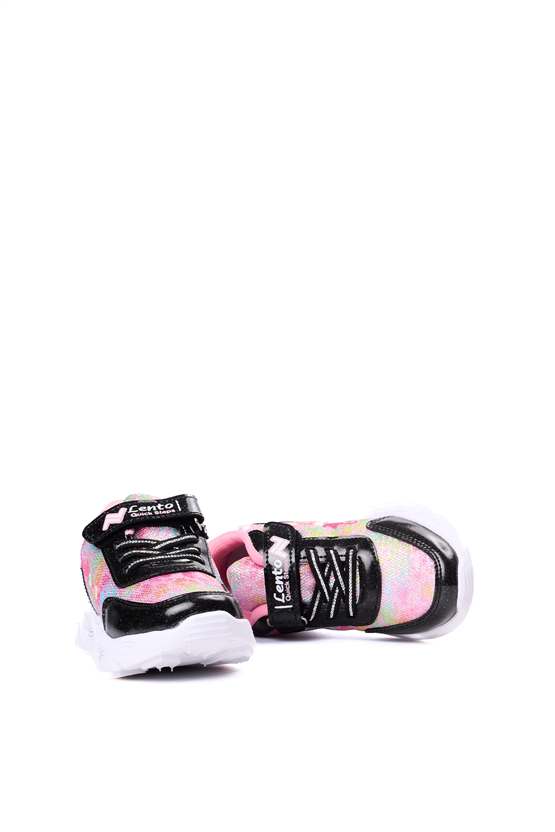 Lento A39 Sıyah Pembe Sımlı Kız Ptk Ayakkabı