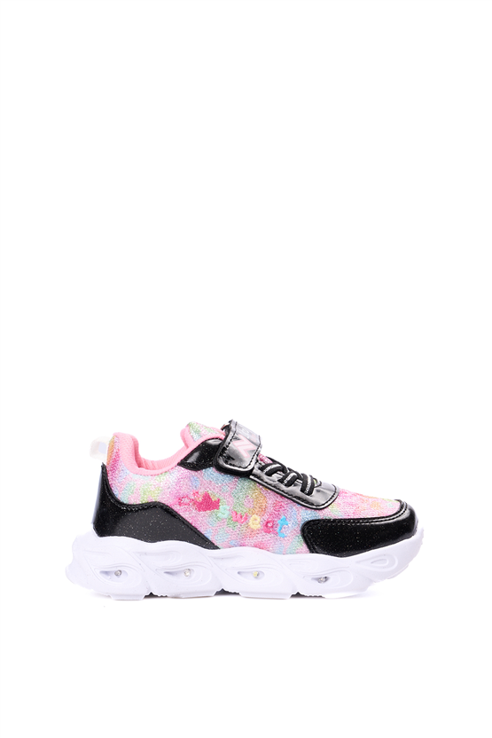 Lento A39 Sıyah Pembe Sımlı Kız Ptk Ayakkabı