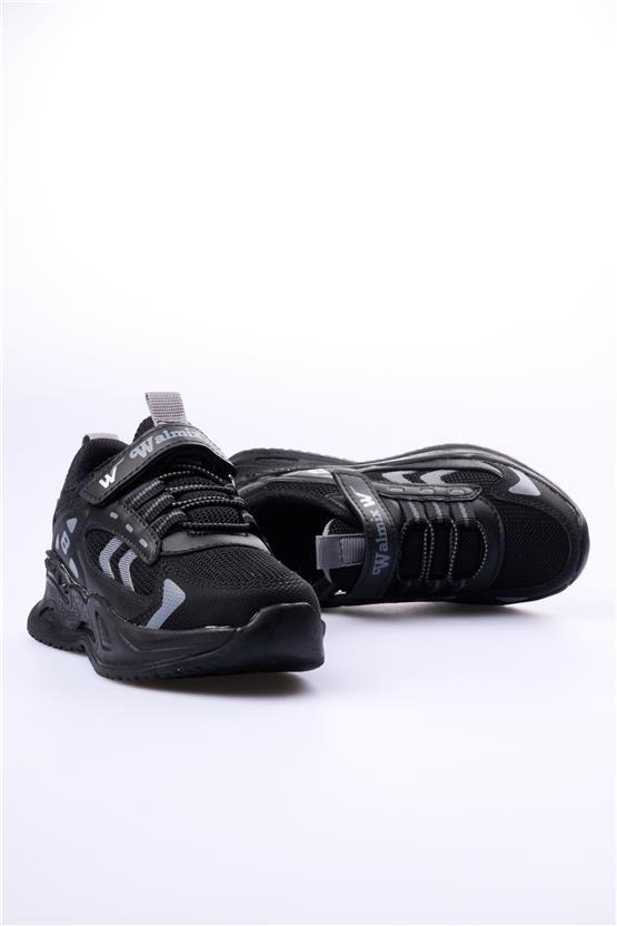 Leoder Walmix Siyah Siyah Patik Erkek Çocuk Ayakkabı