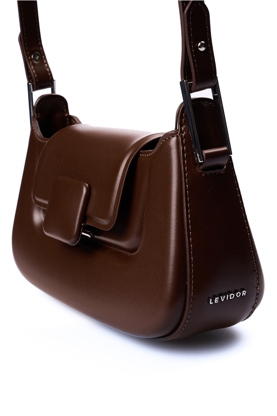 Levidor %100 Hakiki Deri Camel Kadın Çanta 930657 R062 