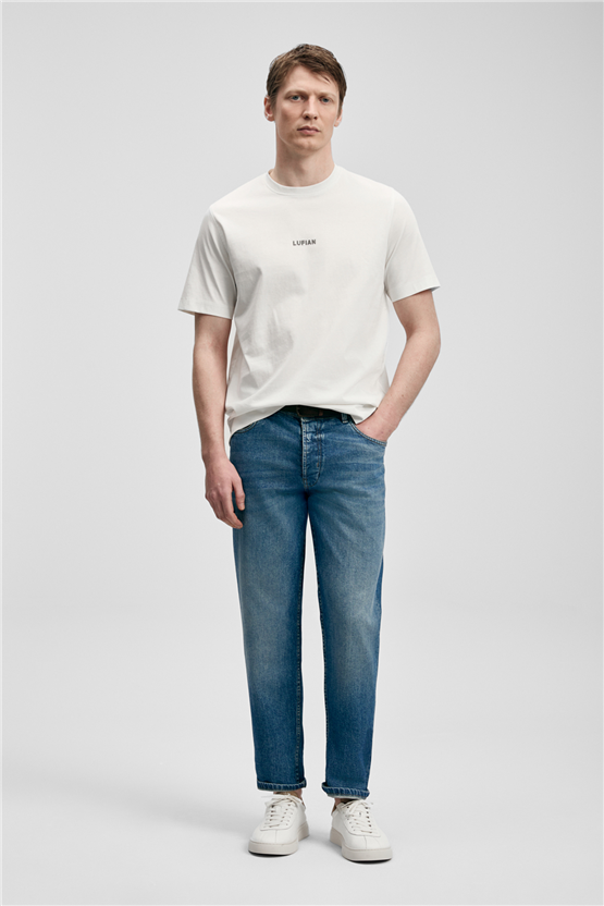 Lufıan 111020322 Marcus Kırık Beyaz Erkek T-Shırt