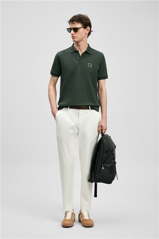 Lufıan 111040233 Carter Hakı Erkek Polo T-Shırt