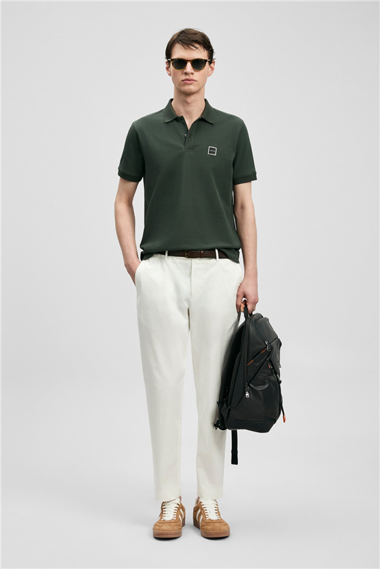 Lufıan 111040233 Carter Hakı Erkek Polo T-Shırt